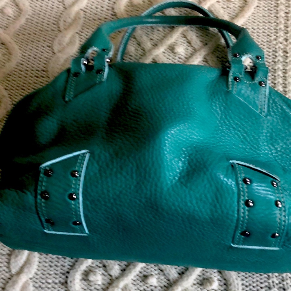 Cole Haan green leather purse